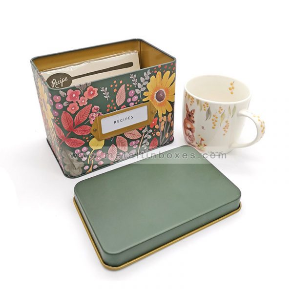 Tin recipe Box for Mother’s Day gift (2)