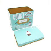 recipe tin box for recipe cards and cup (3)